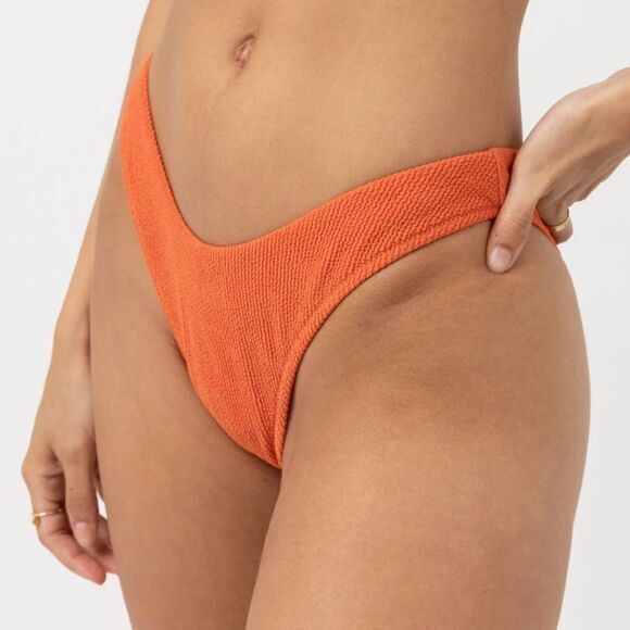 NEW Rhythm wave break beach bikini pant Isla Rib Hi Cut in sky‎ blue, size M - Picture 15 of 16